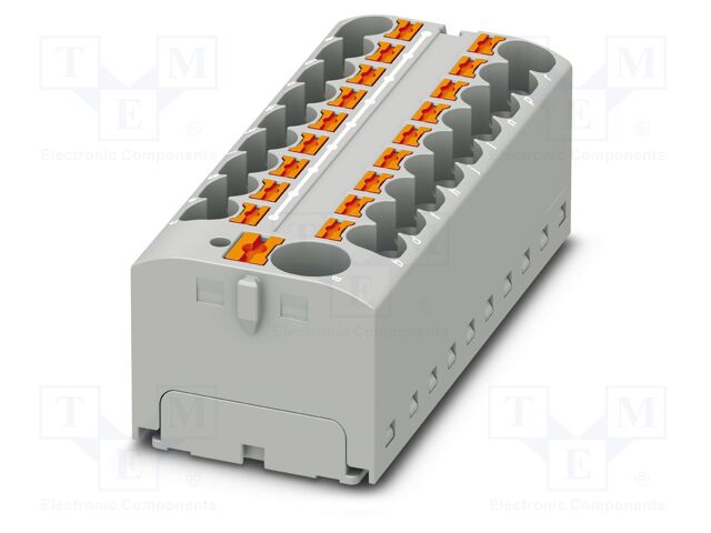 Splice terminal: rail; 32A; 450V; push-in; PA; L: 21.7mm; 0.2÷6mm2