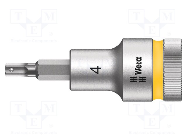 Key; Hex-Plus hexagon keys,socket spanner; HEX 4mm; 1/2"; 60mm