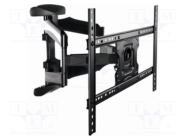 Holder; for wall mounting; 45.5kg; 32÷75"; black; 600x400mm