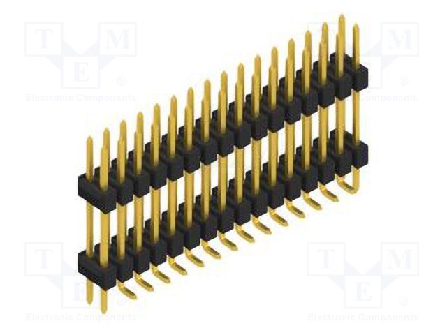 Connector: pin strips; pin header; male; PIN: 32; 2.54mm; SMT; 2x16