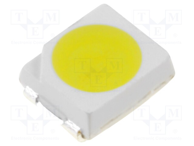 LED; SMD; 3528,PLCC2; white cold; 8÷8.5lm; 6000(typ)K; 120°; 20mA