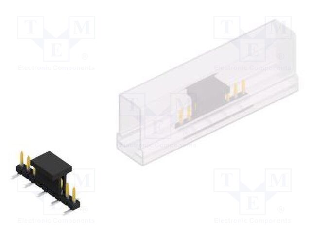 Connector: pin strips; pin header; male; PIN: 9; 2mm; SMT; 1x9; 100V