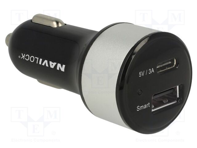 USB power supply; USB A socket,USB C socket; Sup.volt: 12÷24VDC