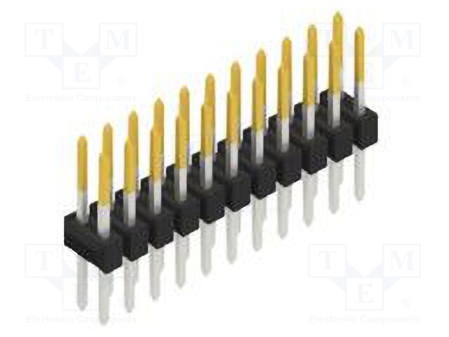 Connector: pin strips; pin header; male; PIN: 22; 2.54mm; THT; 2x11