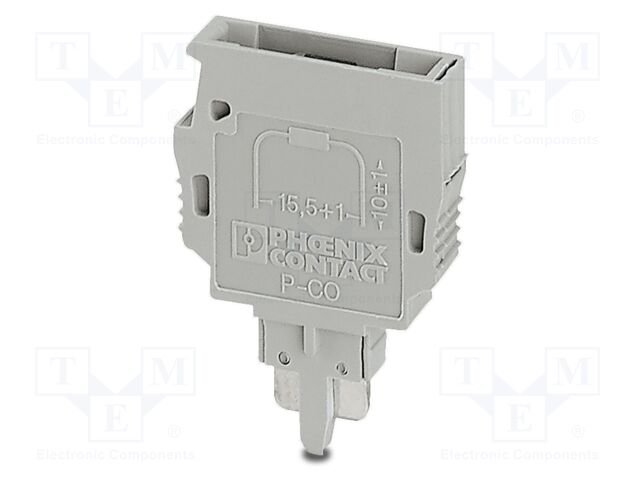 Connector: plug-in; PA; L: 33.3mm; ways: 1; W: 5.2mm; H: 24.2mm