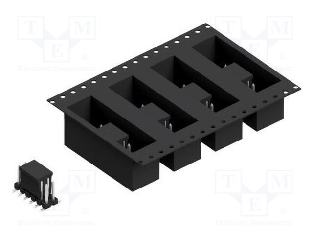 Connector: pin strips; pin header; male; PIN: 12; 2.54mm; SMT; 2x6