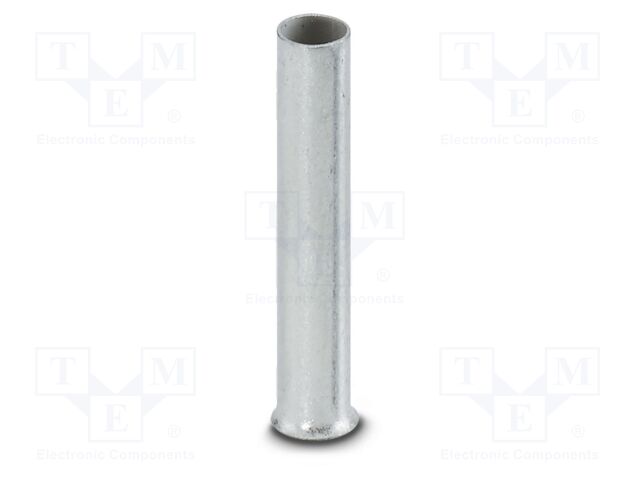 Tip: bootlace ferrule; non-insulated; copper; 4mm2; tinned; 18mm