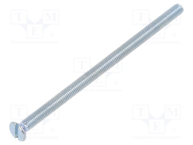 Screw; M3x60; DIN: 963A; Head: countersunk; slotted; steel; zinc