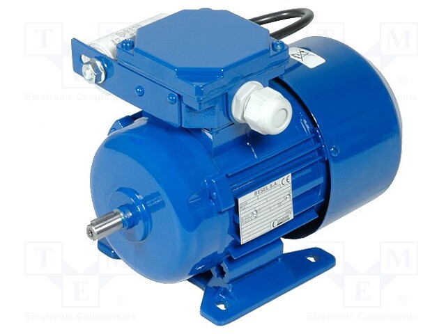 Motor: AC; 1-phase; 180W; 230VAC; 1350rpm; 1.27Nm; 5.1kg; IP54; 1.72A