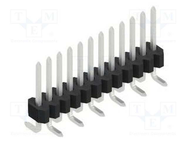 Connector: pin strips; pin header; male; PIN: 12; 1.27mm; SMT; 1x12