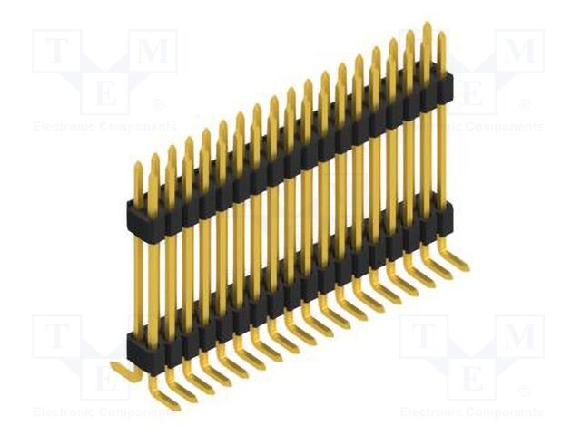 Connector: pin strips; pin header; male; PIN: 36; 1.27mm; SMT; 2x18