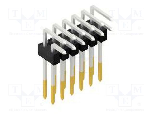 Connector: pin strips; pin header; male; PIN: 12; 2.54mm; THT; 2x6
