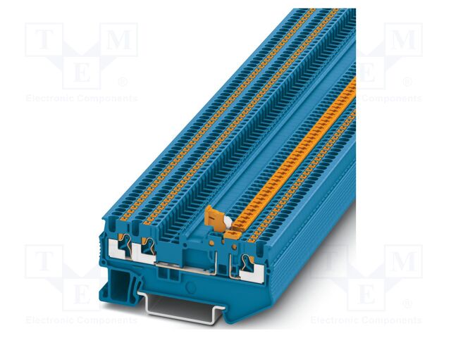 Splice terminal: rail; PA; L: 30.5mm; terminals: 3; W: 3.5mm