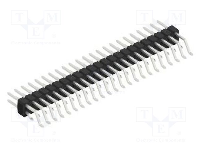 Connector: pin strips; pin header; male; PIN: 46; 2.54mm; SMT; 2x23