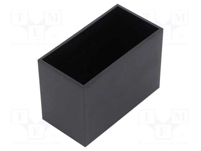 Enclosure: designed for potting; X: 35.5mm; Y: 67mm; Z: 46mm; ABS