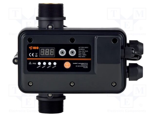 Controller for pump; 220÷240VAC; IP65; max.1MPa; max.60°C; 3kW