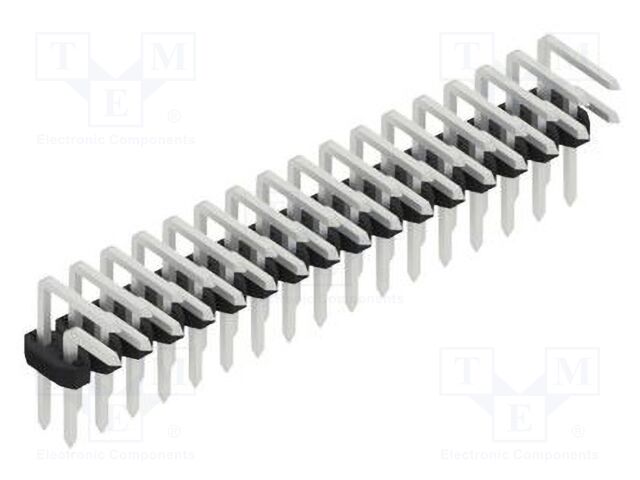 Connector: pin strips; pin header; male; PIN: 34; 2mm; THT; 2x17