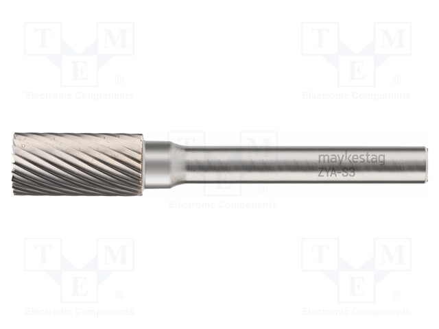 Rotary burr; Ø: 3mm; L: 50mm; metal; Working part len: 14mm; rod 3mm