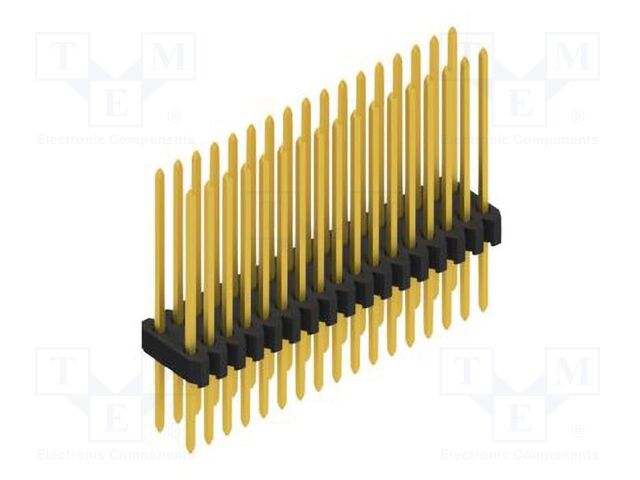 Connector: pin strips; pin header; male; PIN: 34; 1.27mm; THT; 2x17