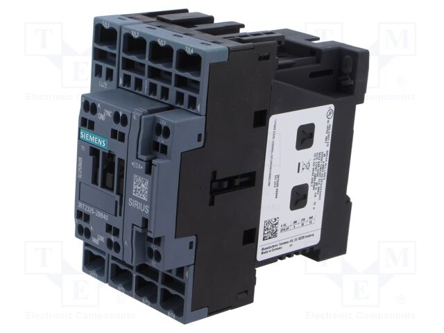 Contactor: 4-pole; NO x4; Auxiliary contacts: NO + NC; 24VDC; 690V