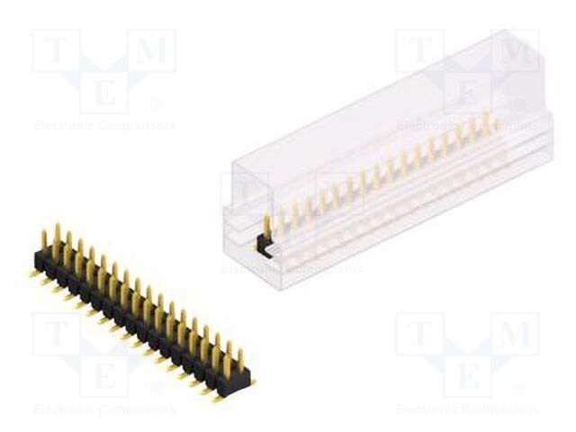 Connector: pin strips; pin header; male; PIN: 34; 2.54mm; SMT; 2x17