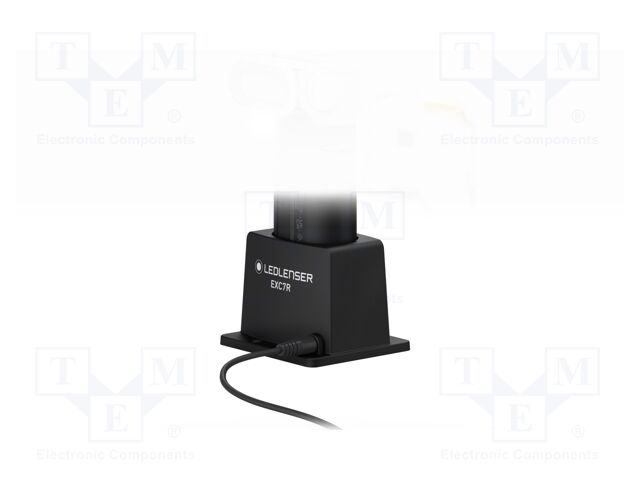 Charger: charging station; 12÷24VDC; for flashlight; Mat: ABS