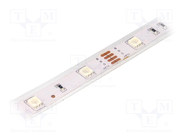 LED tape; RGB; LED/m: 30; SMD; 5050; 12V; W: 14.36mm; 120°; D: 4mm; IP65