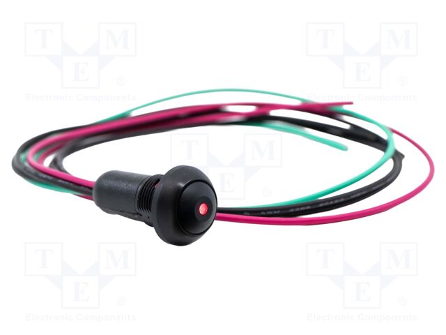 Switch: push-button; Pos: 2; SPST-NO; 0.1A/50VDC; 0.125A/125VAC