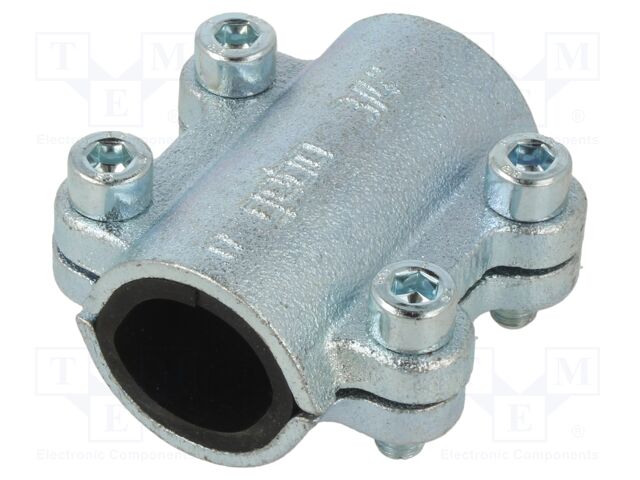 Splice terminal: fixing clamp; two-part; 10bar; cast iron; CLAMPS