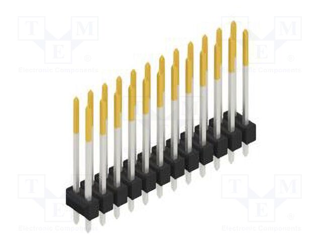 Connector: pin strips; pin header; male; PIN: 24; 2.54mm; THT; 2x12
