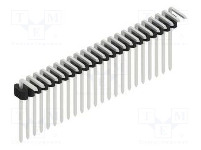 Connector: pin strips; pin header; male; PIN: 23; 1.27mm; THT; 1x23