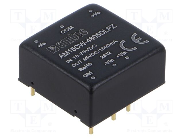 Converter: DC/DC; Protection: short circuit protection SCP