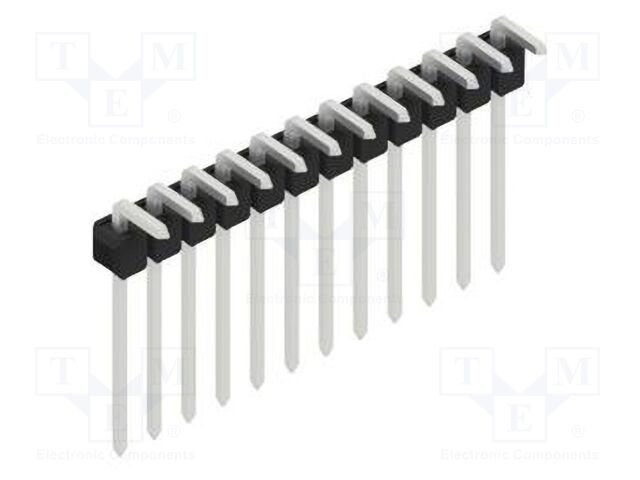 Connector: pin strips; pin header; male; PIN: 12; 2.54mm; THT; 1x12