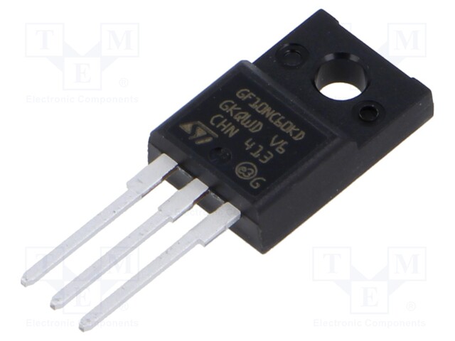 IGBT Single Transistor, 9 A, 2.5 V, 25 W, 600 V, TO-220FP, 3 Pins