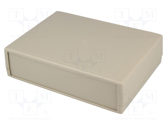 Enclosure: with panel; X: 190mm; Y: 140mm; Z: 50mm; ABS; grey; IP43