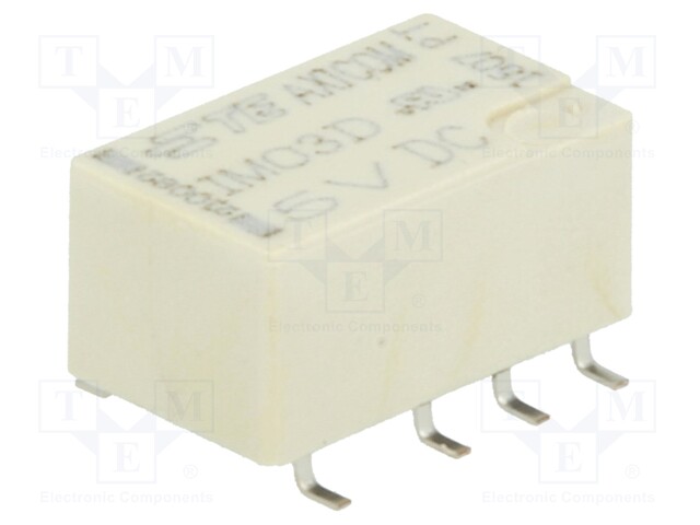 Relay: electromagnetic; DPDT; Ucoil: 5VDC; 0.5A/125VAC; 2A/30VDC