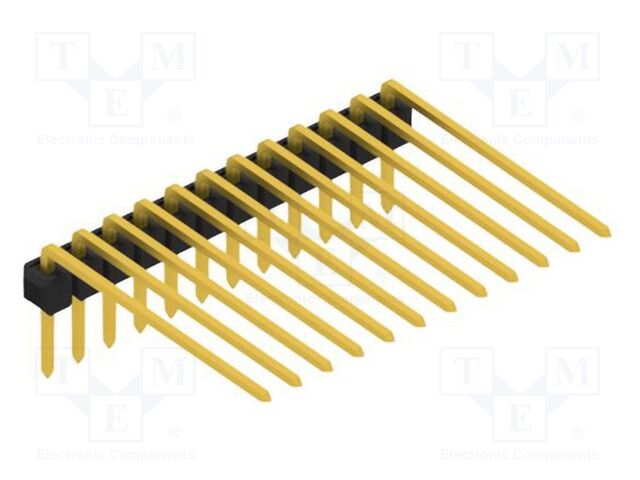 Connector: pin strips; pin header; male; PIN: 12; 2.54mm; THT; 1x12