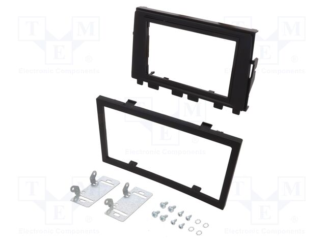Radio frame; VW; 2 DIN; black