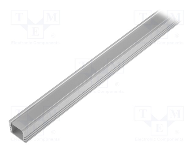 Profiles for LED modules; mat; surface,recessed; L: 1m; aluminium