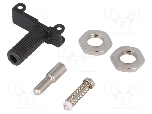 Panel mounted actuator; long pin plunger