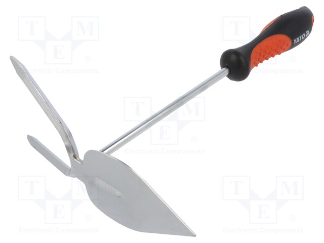 Hoe with claws; Width: 75mm; L: 320mm; chromium plated steel
