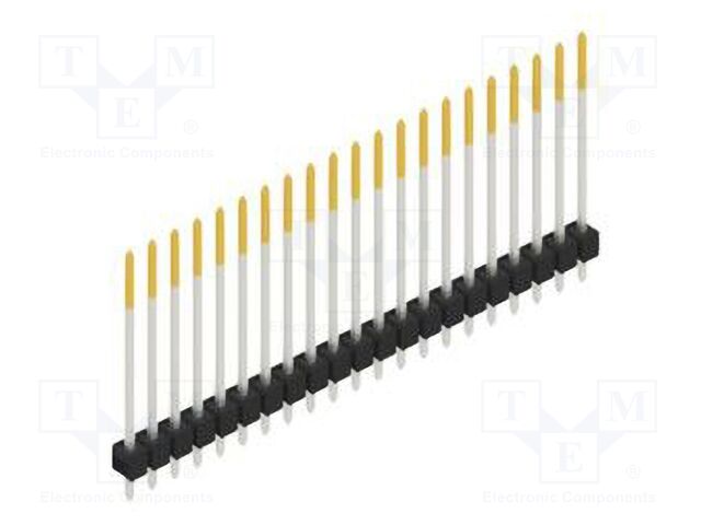 Connector: pin strips; pin header; male; PIN: 21; 2.54mm; THT; 1x21