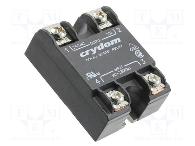Relay: solid state; Ucntrl: 90÷280VAC; 10A; 24÷280VAC; -40÷80°C