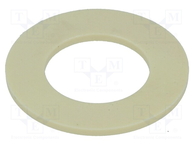 Bearing: thrust washer; without mounting hole; Øout: 18mm; yellow