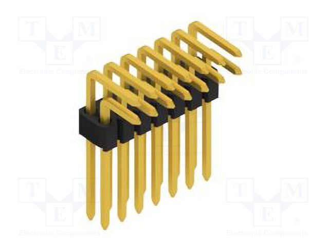 Connector: pin strips; pin header; male; PIN: 14; 1.27mm; THT; 2x7