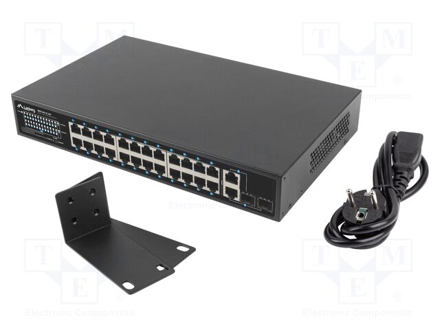Switch Ethernet; Gigabit Ethernet; black; 1Gbps; 250m; 250W