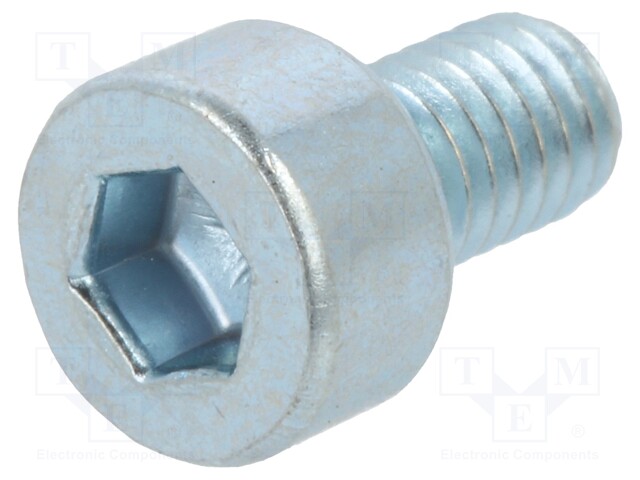 Screw; M3x5; DIN: 912; Head: cheese head; imbus; steel; zinc