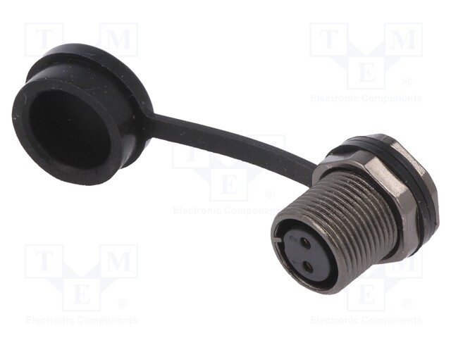 Socket; female; ST12; PIN: 2; IP67; 13A; soldering; 250V; 2mm2