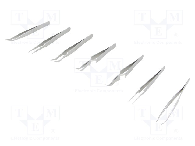 Tweezers; Pcs: 7; SMD