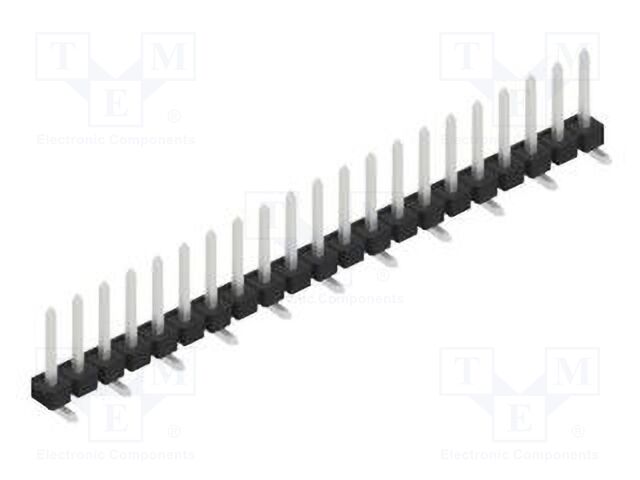 Connector: pin strips; pin header; male; PIN: 21; 2.54mm; SMT; 1x21